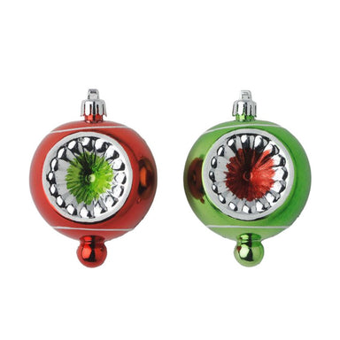 Plastic Retro Ball Ornaments