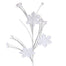 24 in Glitter Snowflake Spray - White