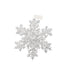 8.26 in Snowflake Ornament - White