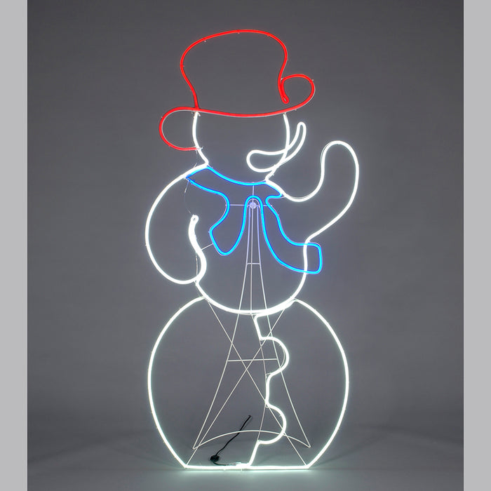 Light/Wire Snowman Outdoor