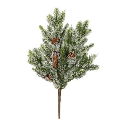 18 in Iced Angel Pine Pick - Green