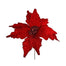 25 in Empress Poinsettia Stem - Red