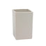 4 in Square Ceramic Pot w/Texture - White