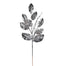 Metallic Magnolia Leaves Spray - Pewter