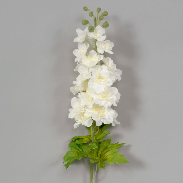 31" Polyester Delphinium - Cream