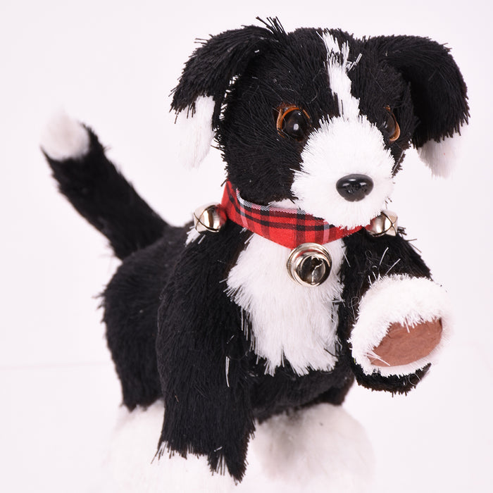 Terrier Dog Ornament - Black/White