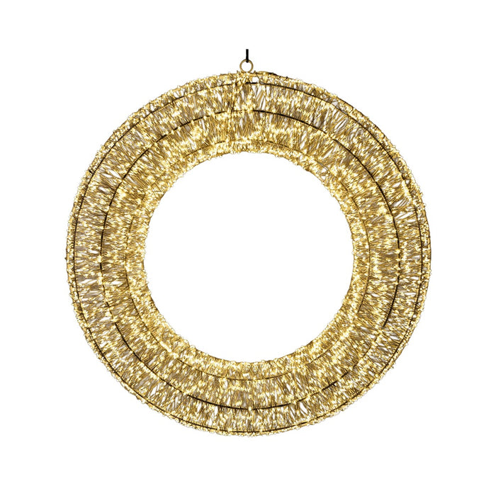 22.75 in Holiday LED Wreath - White