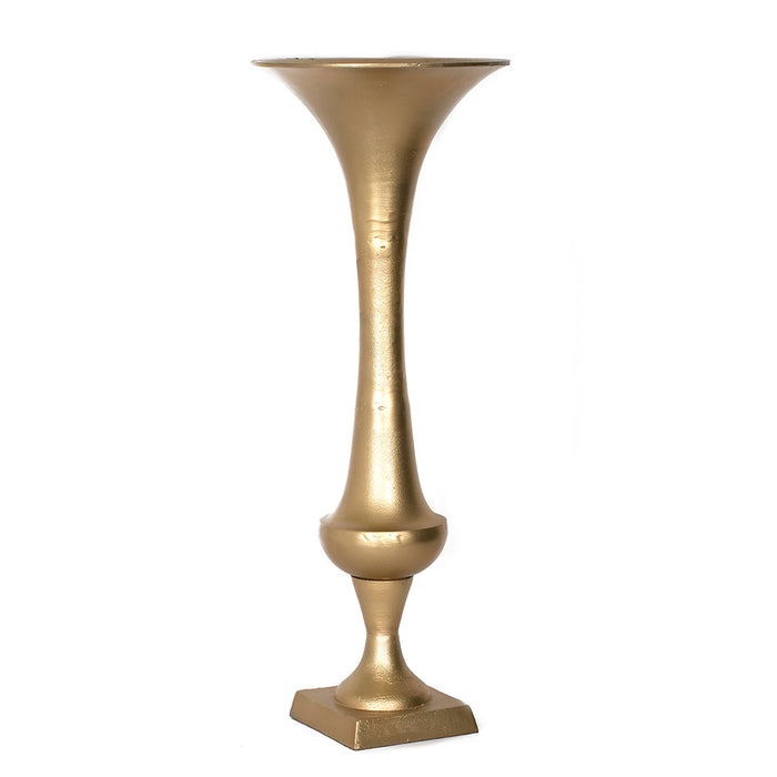 28" Aluminum Gold Vase