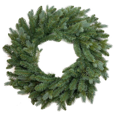 30" New Blue Spruce Double Wreath