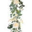 5' Polyester Mixed Flower Garland - Green/White