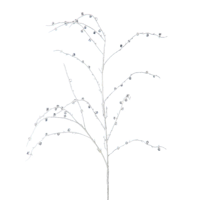 Jewel Glitter Branch - White