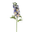 24" Delphinium Short Stem - Cream/Blue
