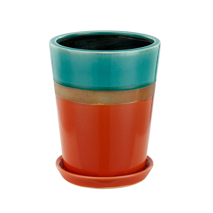 Medium Orange/Blue Planter