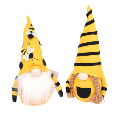 10" Bumble Bee Gnome - Yellow/Black/White