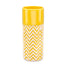 8" Dolomite Chevron Cylinder Vase Yellow