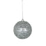 4 in Sequin Iced Ball Ornament - Silver