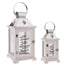 Special Memory White/Galvanized Lantern