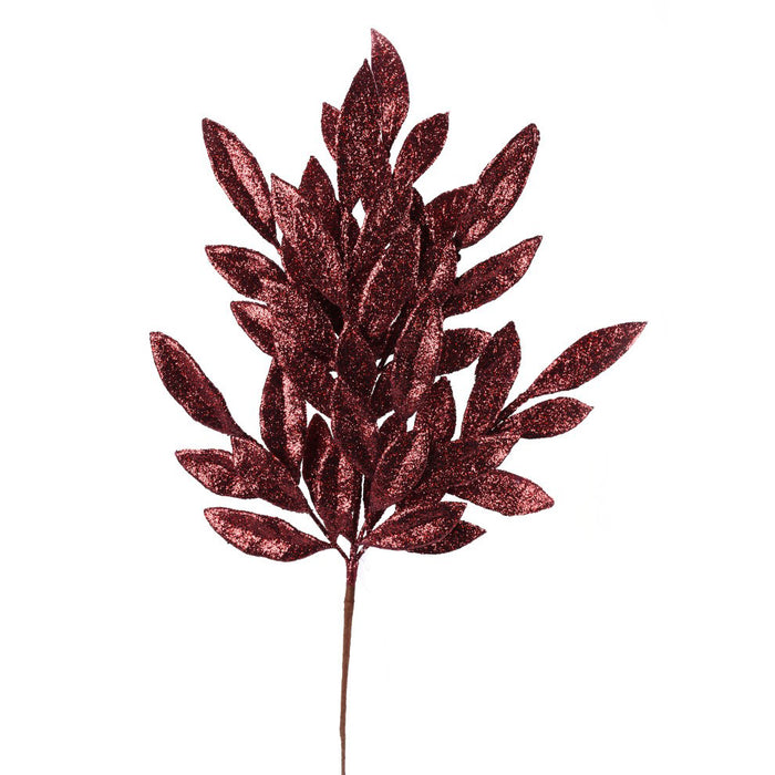 23" Bayleaf Glitter Spray - Merlot