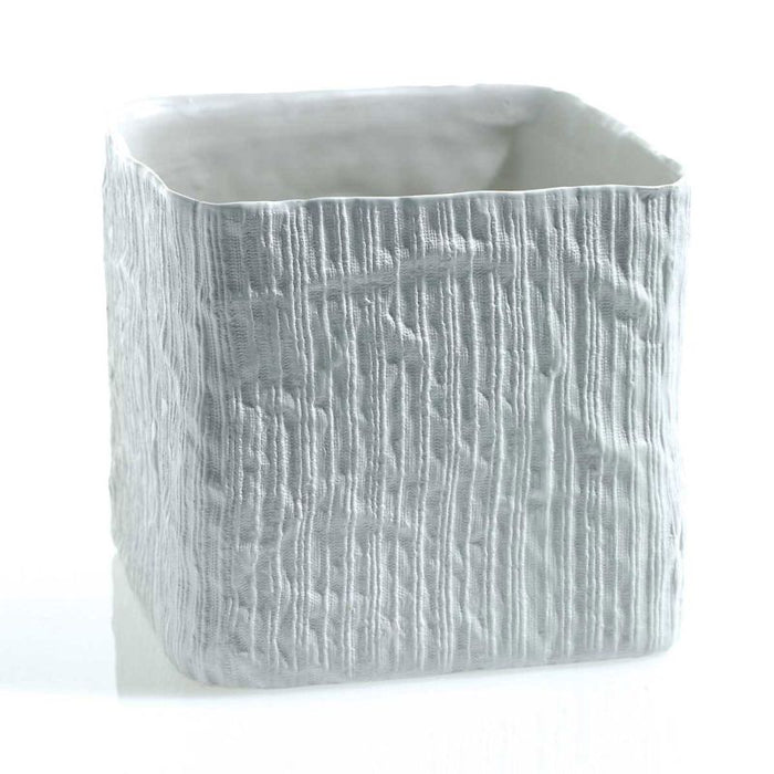 Linen Cube - White