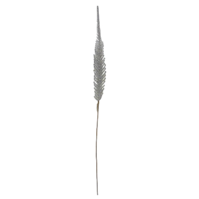 48 in Plastic Fern - Silver