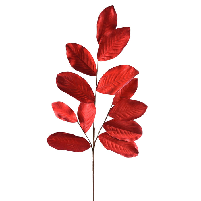 Magnolia Leaf Stem - Red