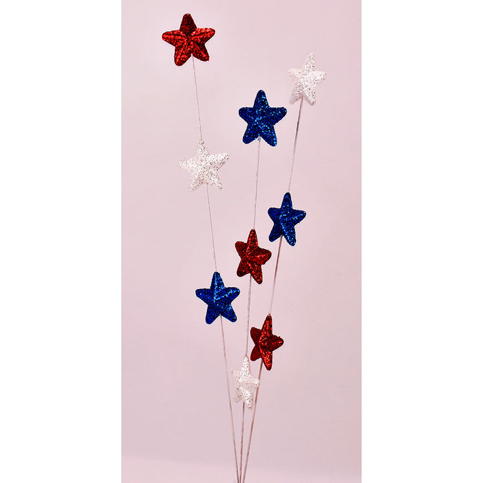 30" 4th of July Star Spray - Red/White/Blue