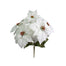 22 in Velvet Poinsettia Bush - Cream