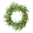 24 in Mix Greenery Wreath - Green/Cream