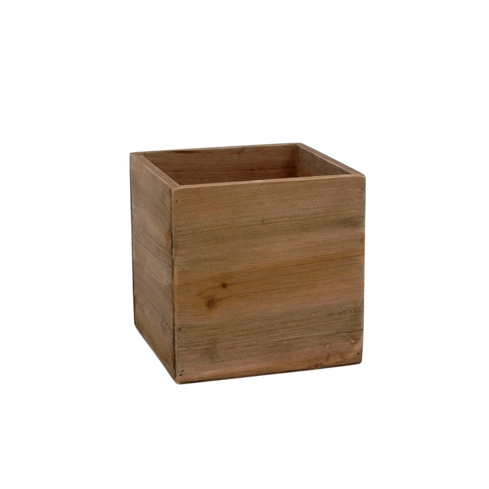 Stained Wood Box w/Hard PVC Liner