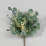 19" Mixed Seeded Eucalyptus/Berry Bush - Green/Cream