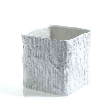 Linen Cube - White