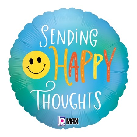 18" Happy Thoughts Smiley Balloon