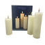 3 Piece Pillar Candle Set - Ivory