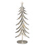 Flat Metal Xmas Tree - Silver