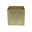 4" Aluminum Gold Cube
