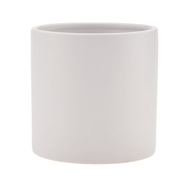 5" Ceramic Cylinder - Matte White