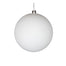 100 mm Plastic Ball Ornament - Matte White