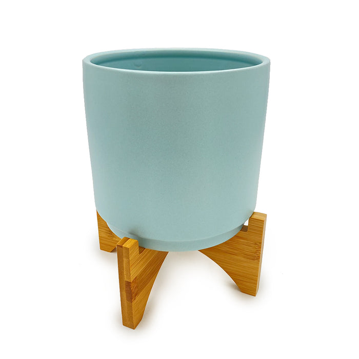 6" X 6.25" Light Blue Pot