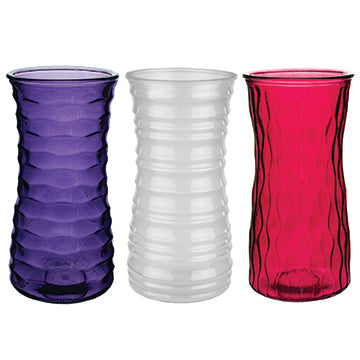 9 3/8" Rose Vase - Holiday Brights Assortment