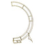 96" Gold Half Moon Double Ring