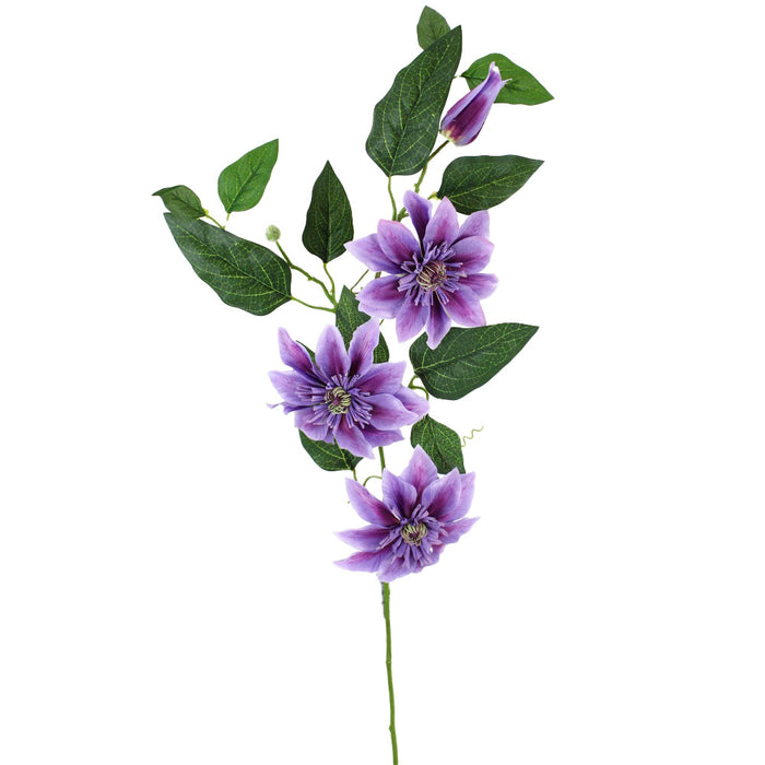 31 in Double Clematis Spray - Light Purple