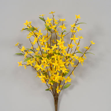 Yellow Polyester Forsythia Bush