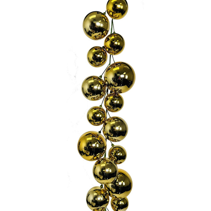 6 Ft Mega Ball Garland - Gold
