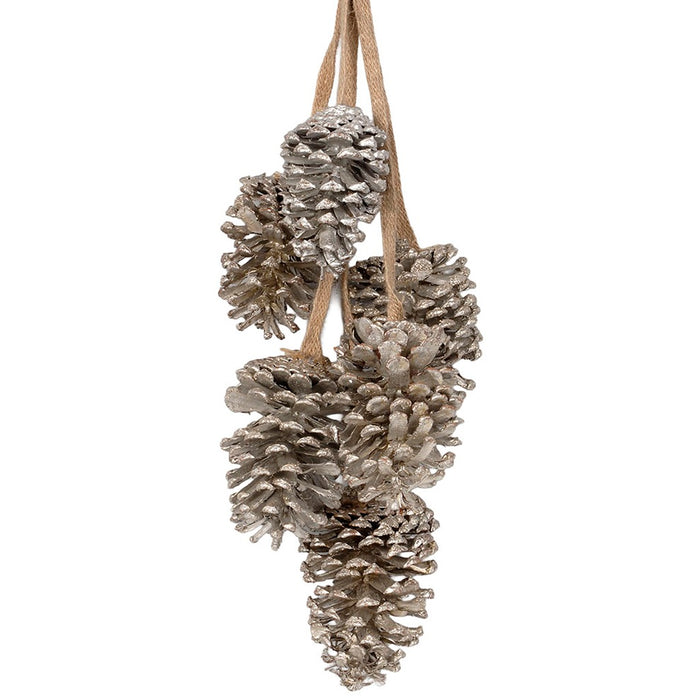 22" Pinecone X 6 Drop Ornament w/Hanger
