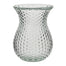 7.5" Round Hobnail Clear Glass Vase