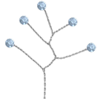 Rhinestone Quintet (12/Pack)