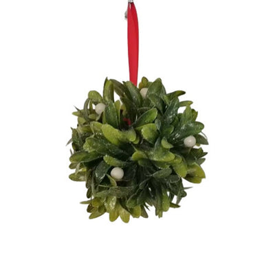 150 Mm Mistletoe Ball - Green