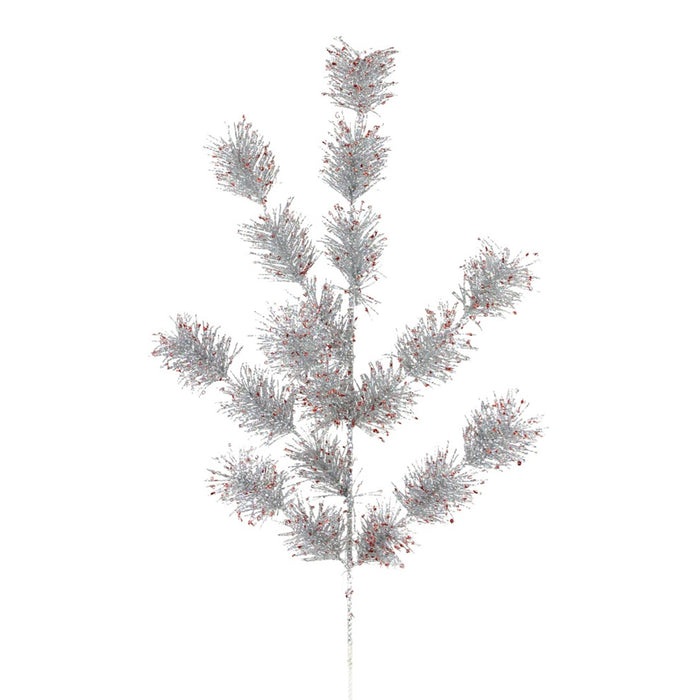 20" Glitter Pine Spray
