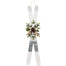 39 in Wood/Metal Skiis w/Deco Trim & Hanger - White/Green