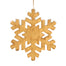 Eva Snowflake w/Frost Hanging Ornament